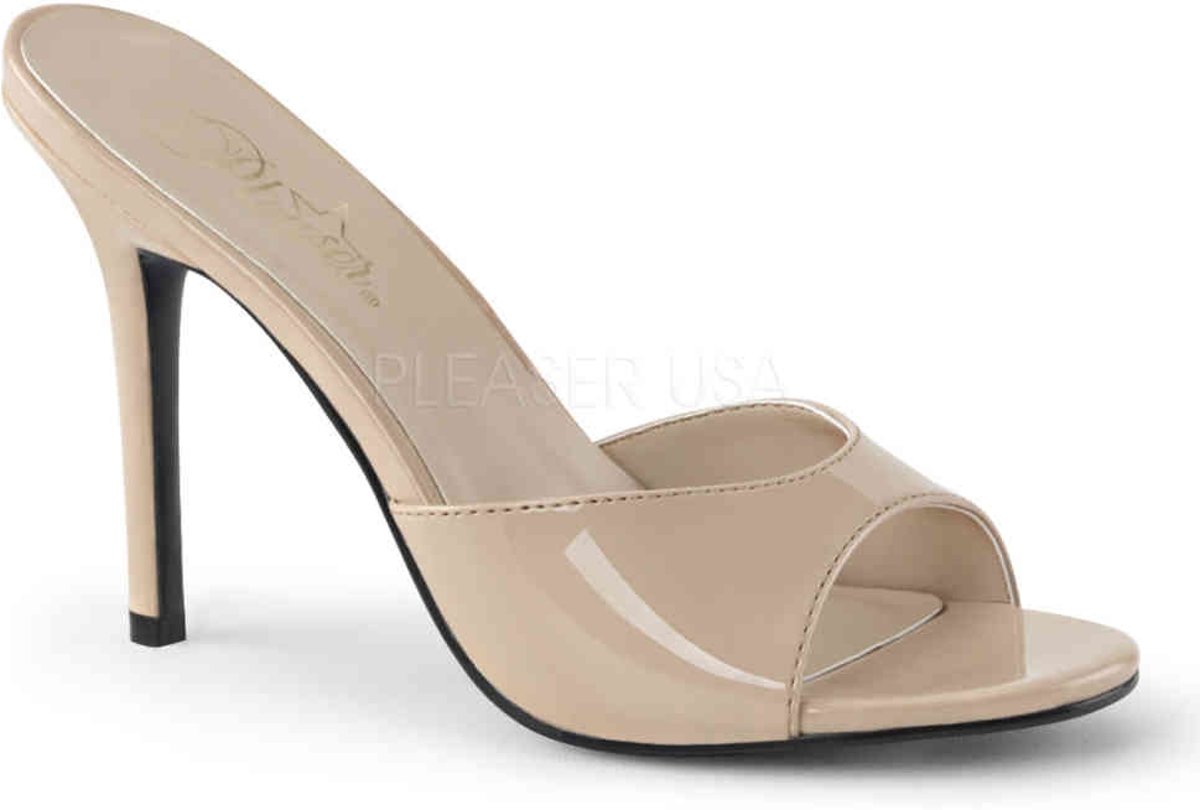 EU 38 = US 8 | CLASSIQUE-01 | 4 Heel Peep Toe Slide